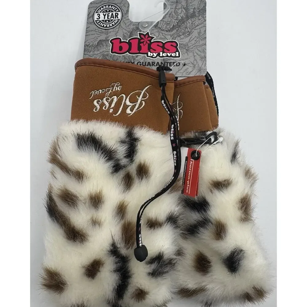 Bliss by Level Mittens Womens Sz S 7 Siberian Mitt Fur Winter Gloves Thermo Plus